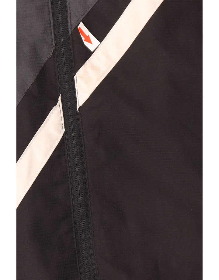 Reebok Chaqueta cortavientos gráfica para hombre UK 38 Medium Black Colourblock