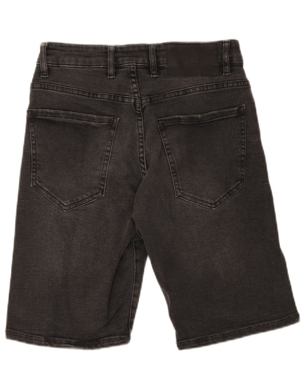 ZARA Pantalones cortos vaqueros para hombre EU 38 Small W30 Gris