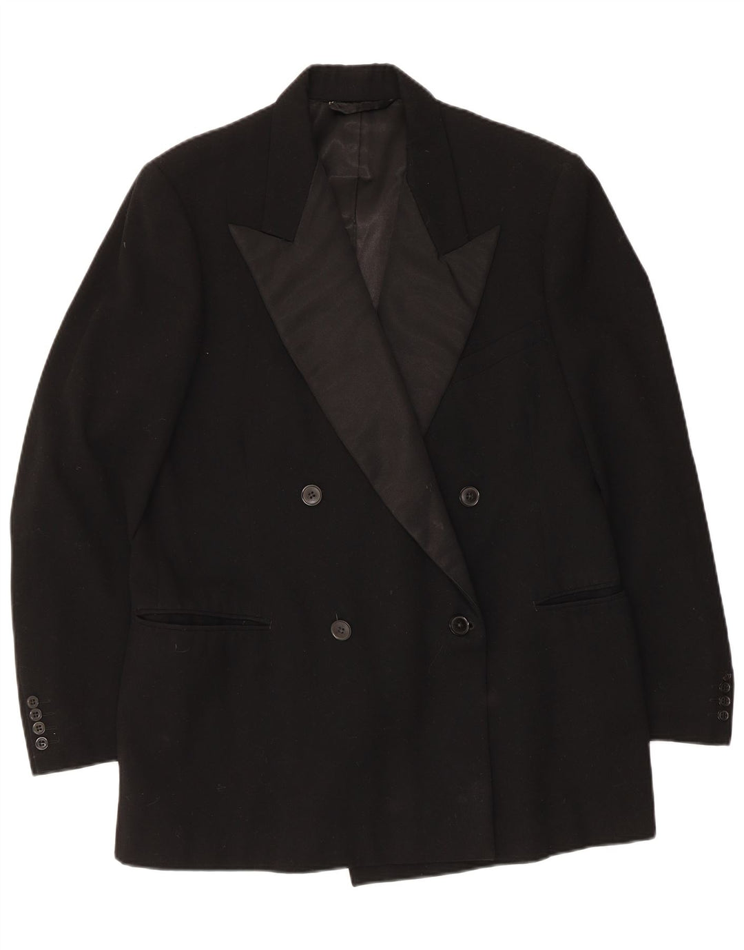 Burton Chaqueta tipo blazer extragrande con doble botonadura para mujer UK 6 XS Negro