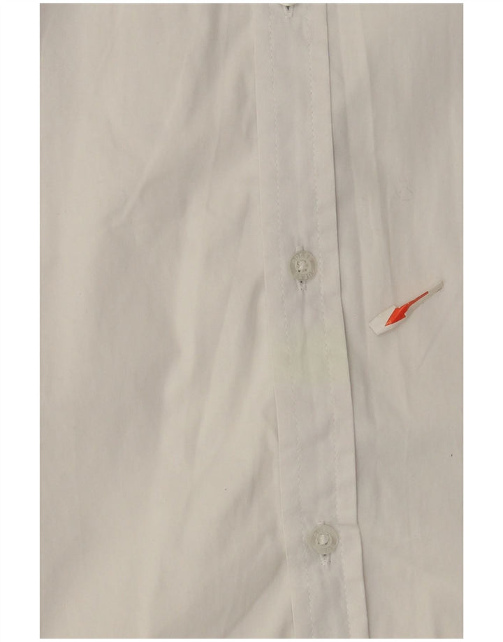 Guess Camisa Mujer UK 46 Grande Algodón Blanco