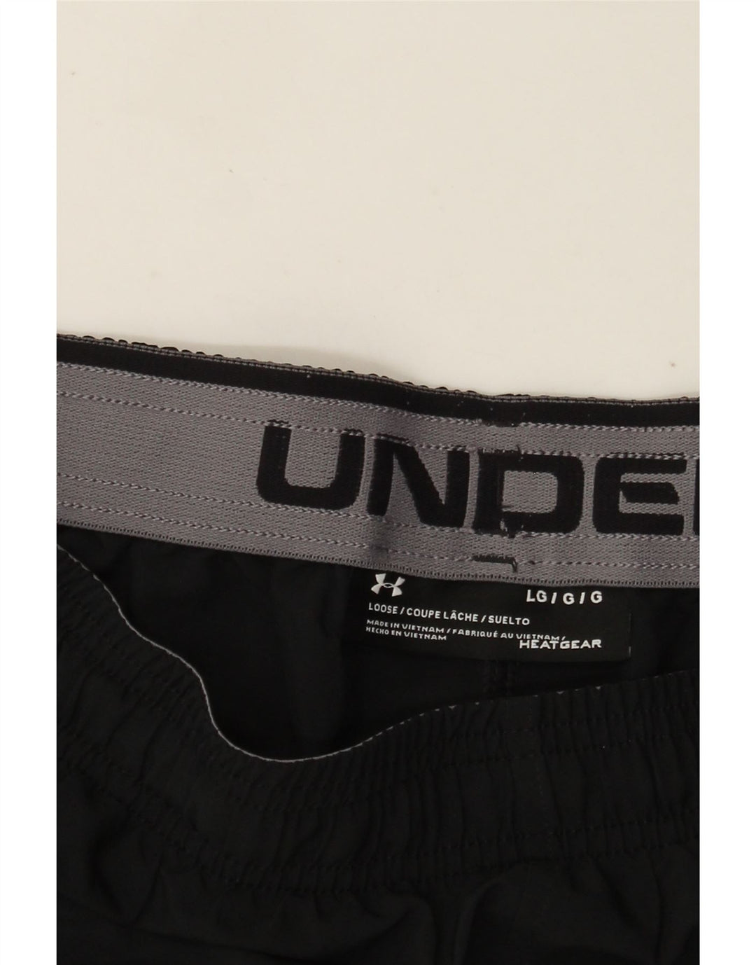 Under Armour Pantalones cortos deportivos con gráficos para hombre, talla grande, negro