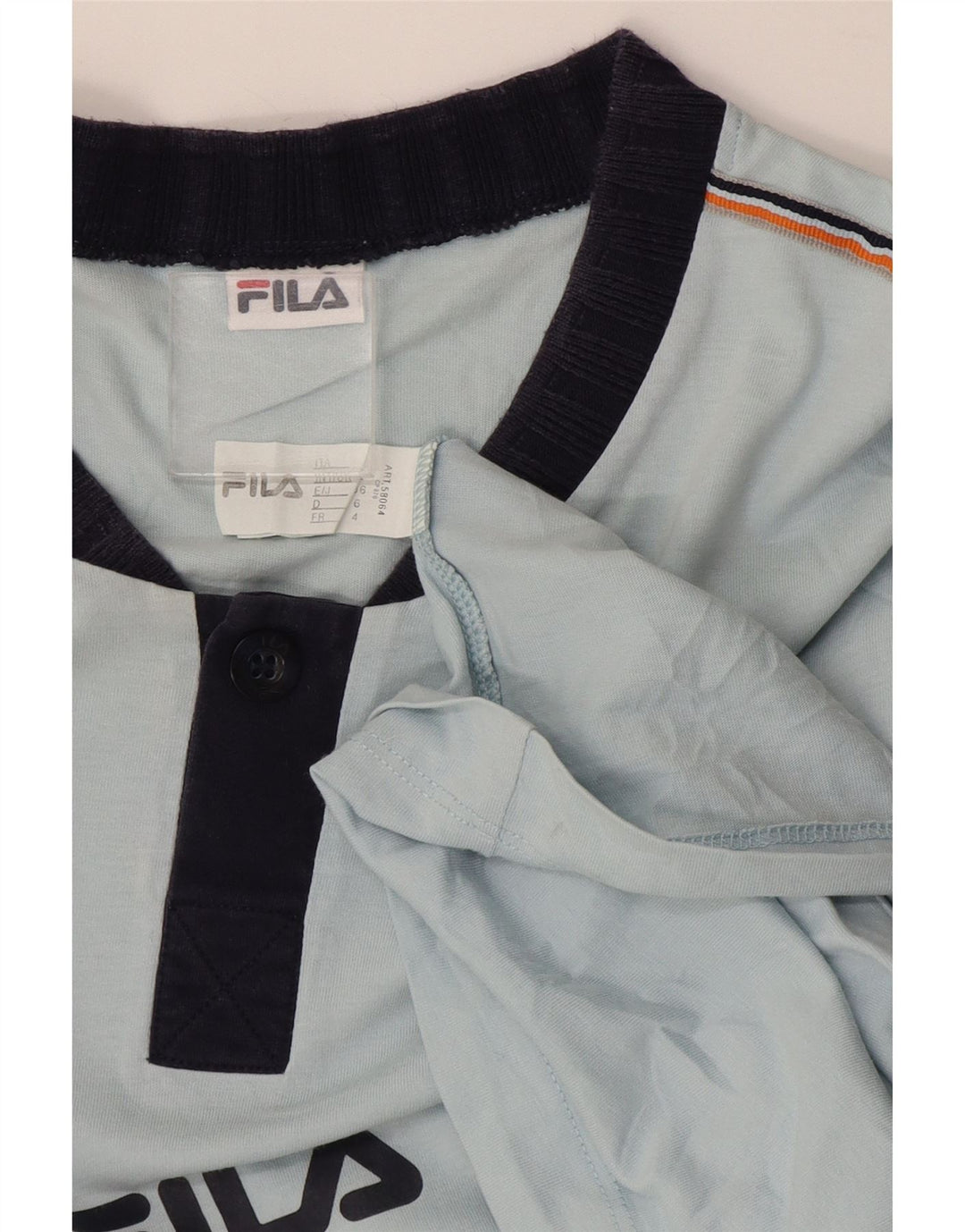 Fila - Camiseta para hombre, talla grande, algodón azul
