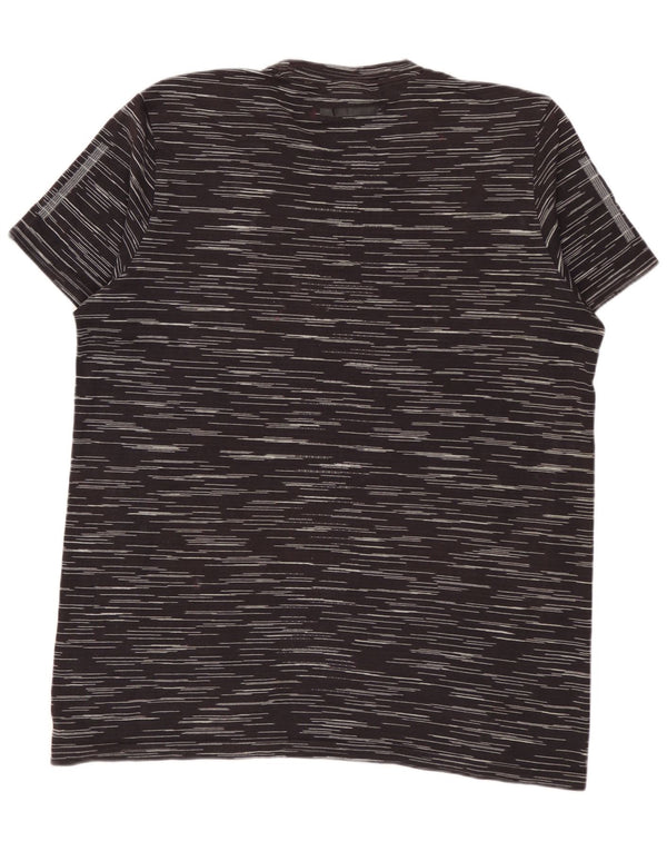Camiseta ADIDAS Hombre Top Medium Negro Rayas Algodón