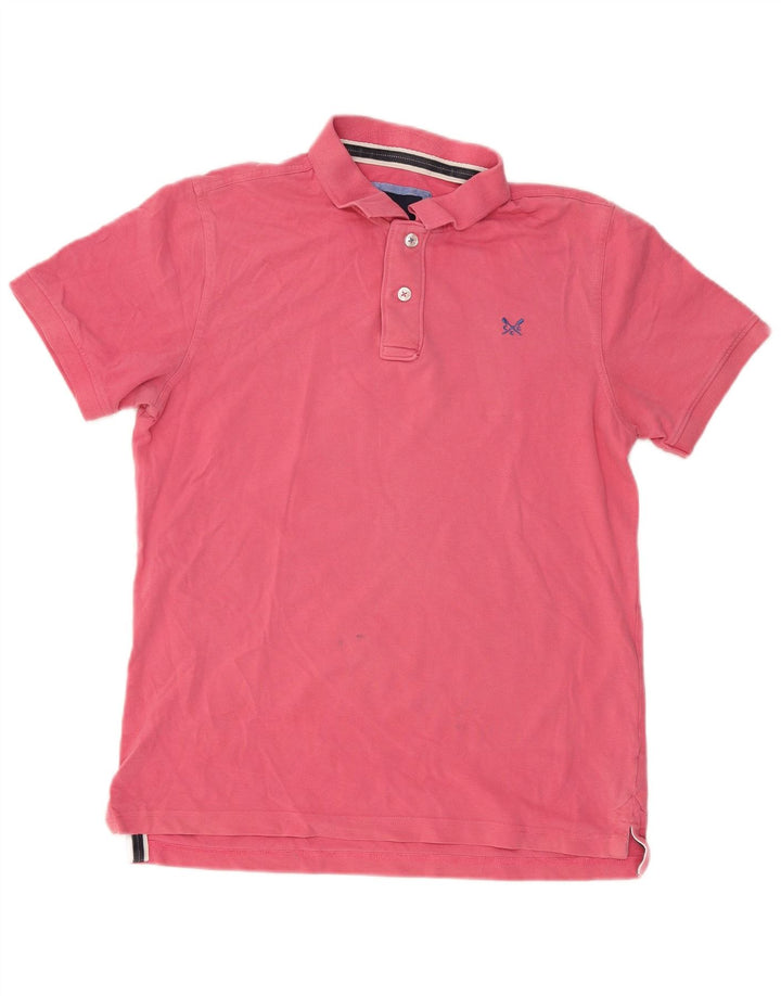 Crew Clothing Polo para hombre de algodón rosa medio