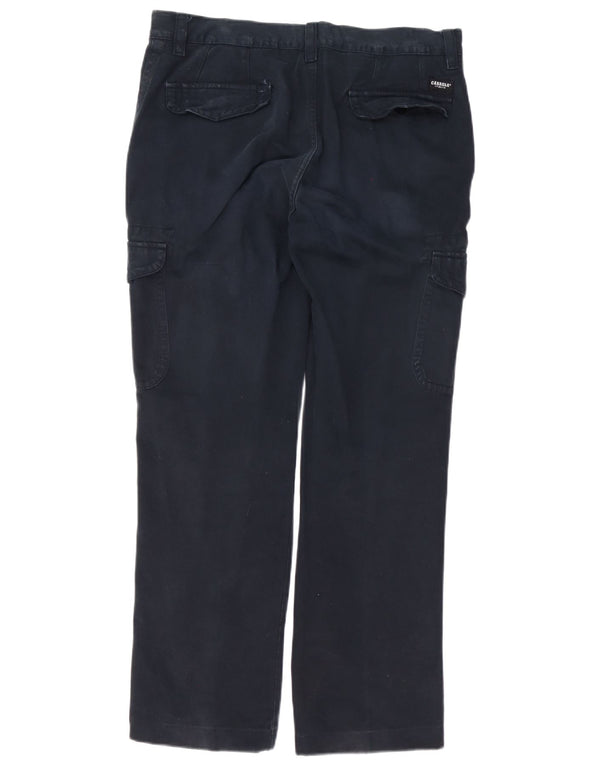 Pantalón cargo recto para hombre Carrera W36 L30 Algodón azul marino