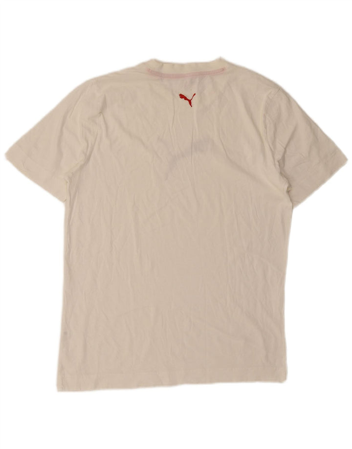 Puma - Camiseta gráfica para hombre, talla grande, color blanco