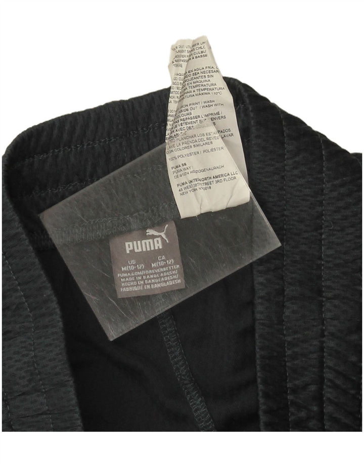 Puma Pantalones cortos deportivos para niño 10-11 años Mediano Negro Poliéster