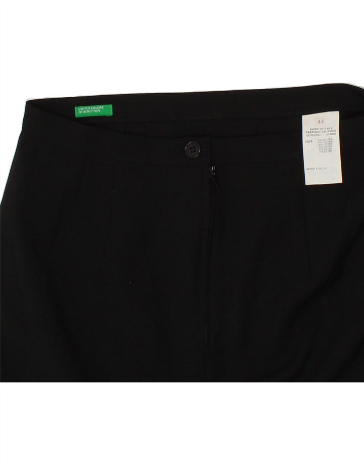 BENETTON Womens Pencil Skirt IT 44 Medium W29  Black Polyester Vintage Benetton and Second-Hand Benetton from Messina Hembry 