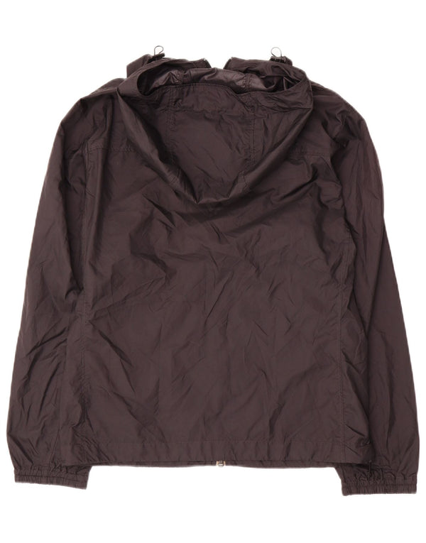 Uniqlo Chaqueta impermeable con capucha para mujer UK 10 Small Poliéster negro