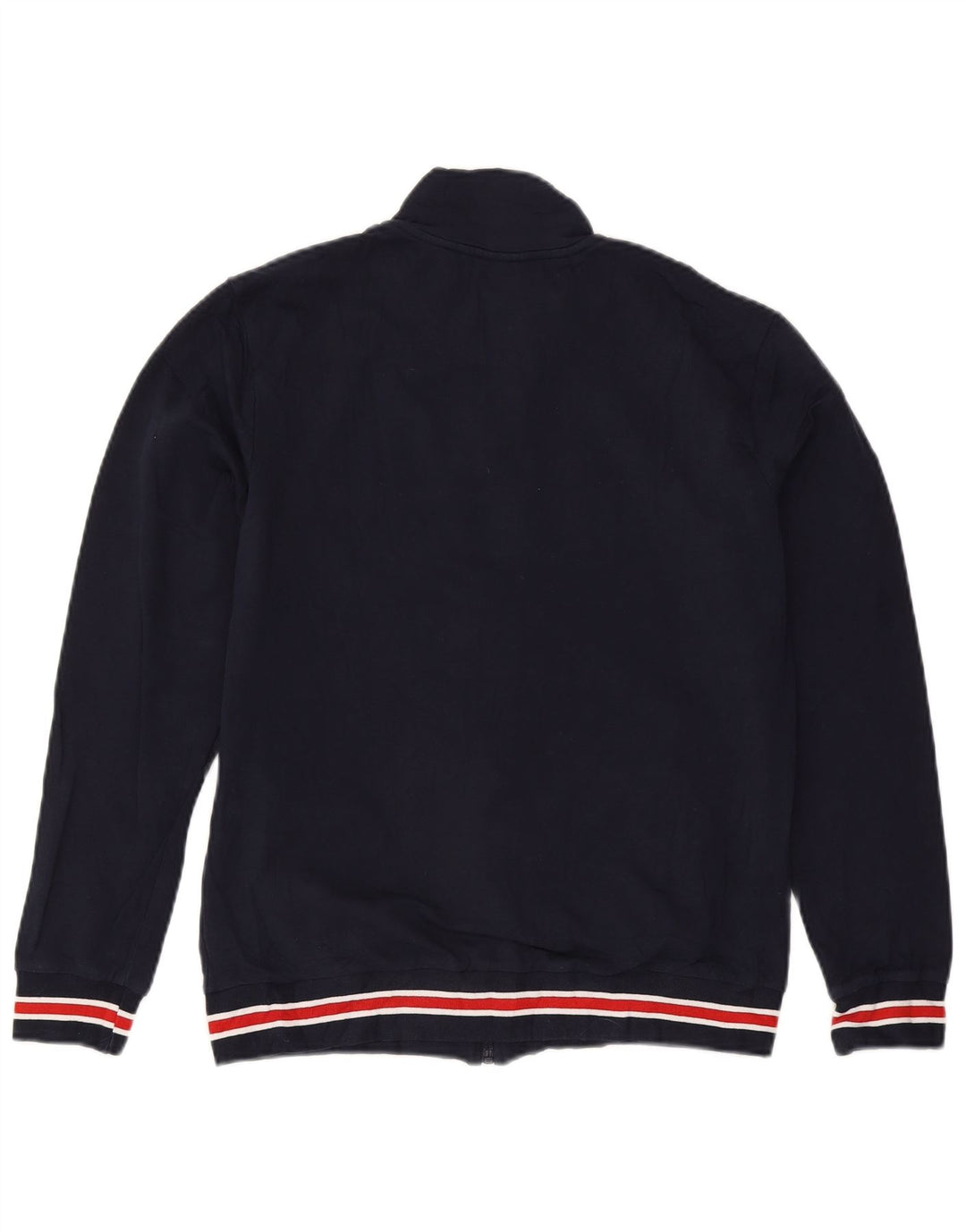 Fila Hombre Chándal Top Chaqueta Algodón Azul Marino Medio Color Block
