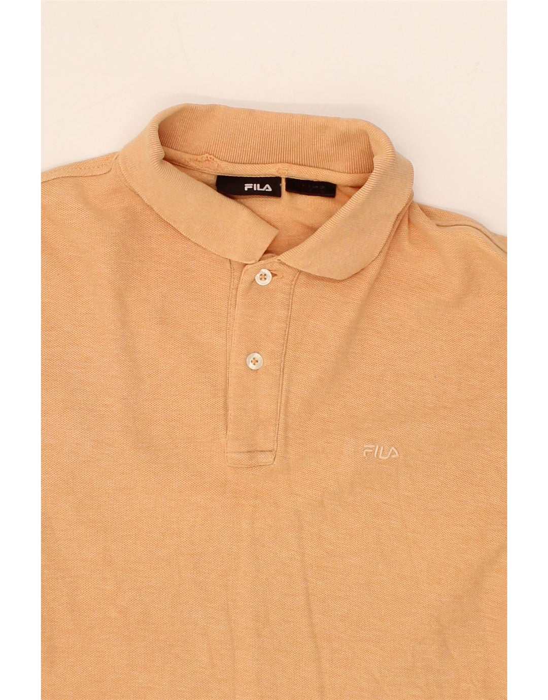 FILA Mens Polo Shirt Medium Orange Vintage Fila and Second-Hand Fila from Messina Hembry 