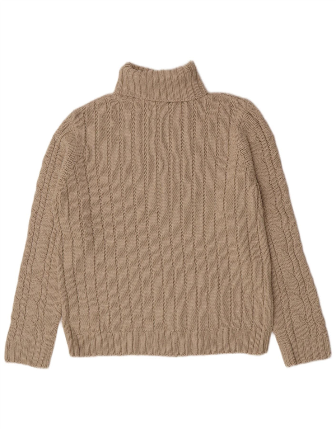 Zara Mens Roll Neck Jumper Sweater Grande Beige