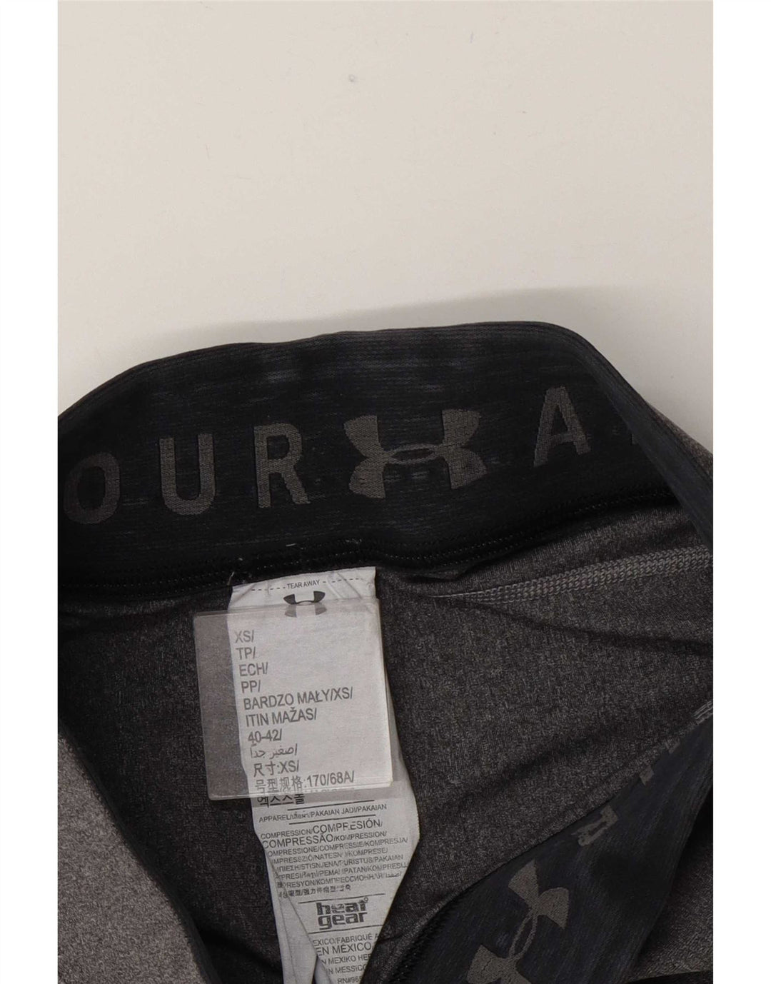 Under Armour Leggings cortos para mujer UK 4 XS Poliéster gris