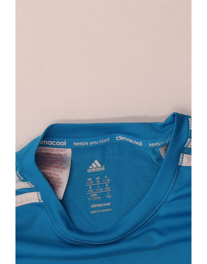 Adidas Chicos Climacool Camiseta Top 11-12 Años Azul Poliéster