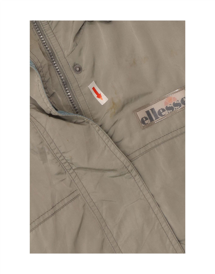 Ellesse Chaqueta Acolchada Extragrande con Capucha para Mujer UK 8 Small Gris Poliamida