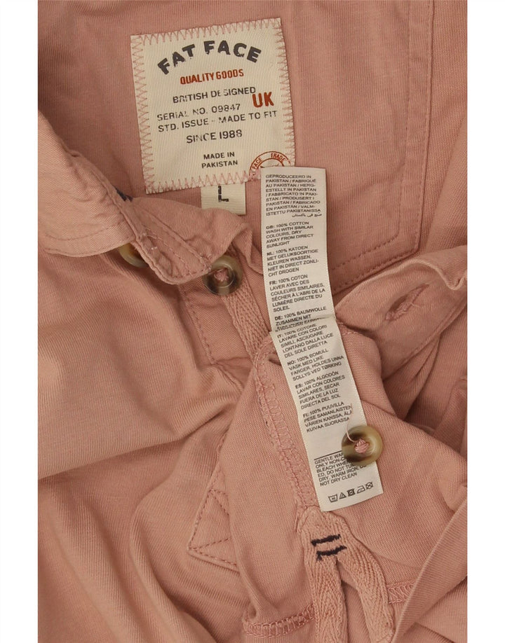 Polo de hombre Fat Face de algodón rosa grande