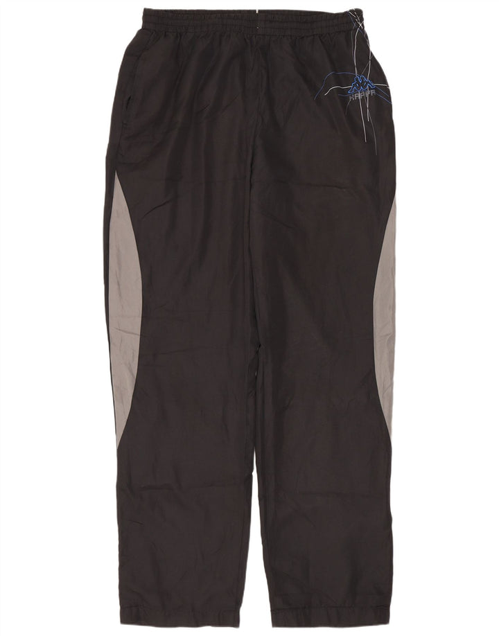 Kappa Hombre Pantalones De Chándal Large Negro Colorblock Poliéster