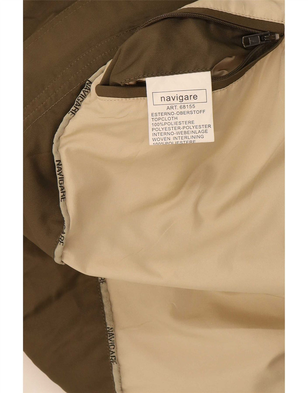 Navigare Chaqueta utilitaria para hombre UK 42 XL Caqui Poliéster