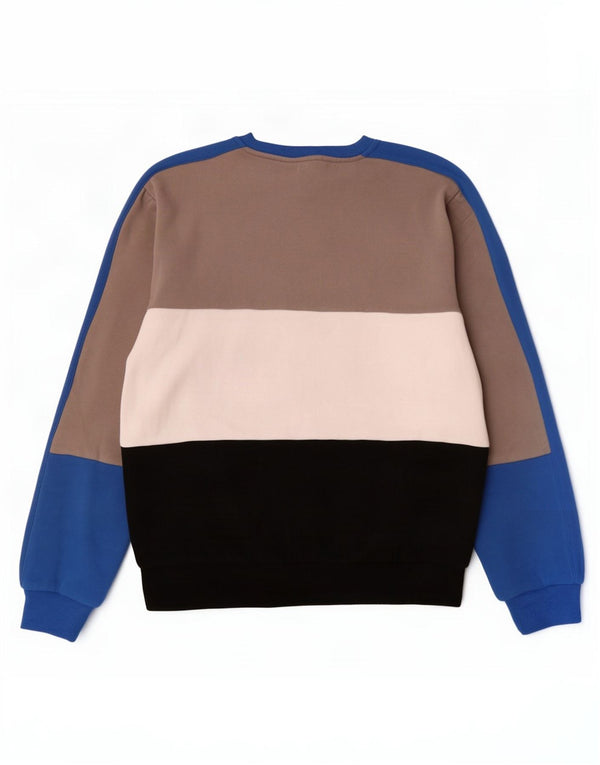 Fila Hombre Graphic Sudadera Jumper Small Multicolor Colorblock Algodón
