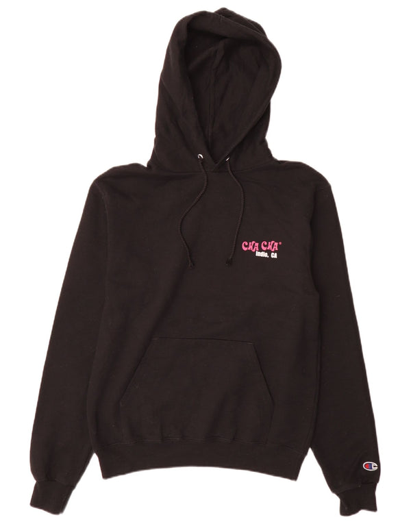 Champion Sudadera Con Capucha Gráfica Para Hombre Jersey Pequeño De Algodón Negro