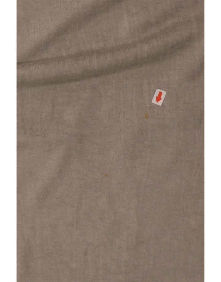 Diesel Hombre Camiseta Top Grande Gris Algodón