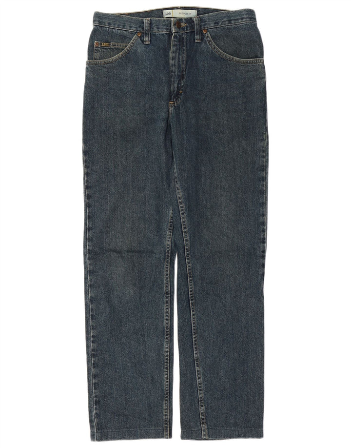 Vaqueros rectos de corte regular para hombre Lee W31 L31 Algodón azul