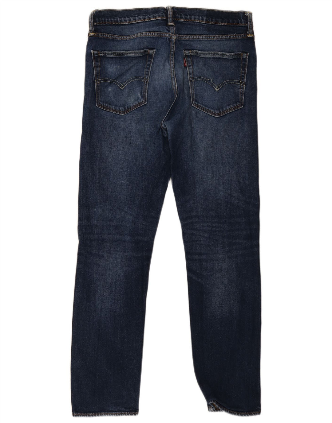 Levi's Vaqueros Rectos Desgastados Mujer W33 L32 Algodón Azul
