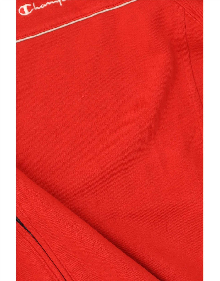 Champion Chaqueta de chándal para hombre, talla grande, color rojo, algodón
