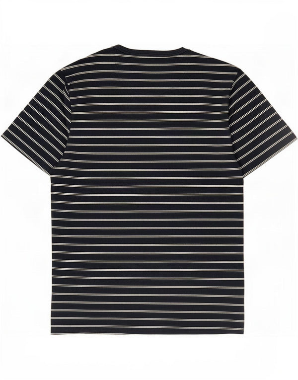 Farah Hombre Camiseta Top Small Azul Marino Rayas Algodón