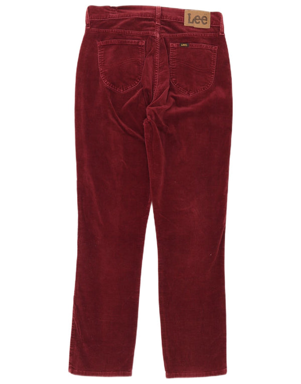 Lee Pantalones Casuales Recto Dallas para Hombre W33 L28 Algodón Borgoña
