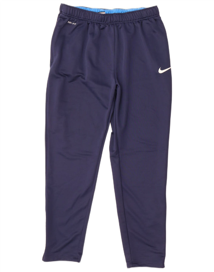 Nike - Pantalón de chándal Dri Fit para hombre, talla 2XL, poliéster azul marino