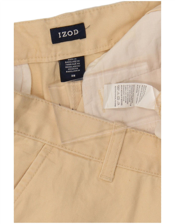 IZOD Pantalones cortos cargo para hombre W38 XL Algodón beige