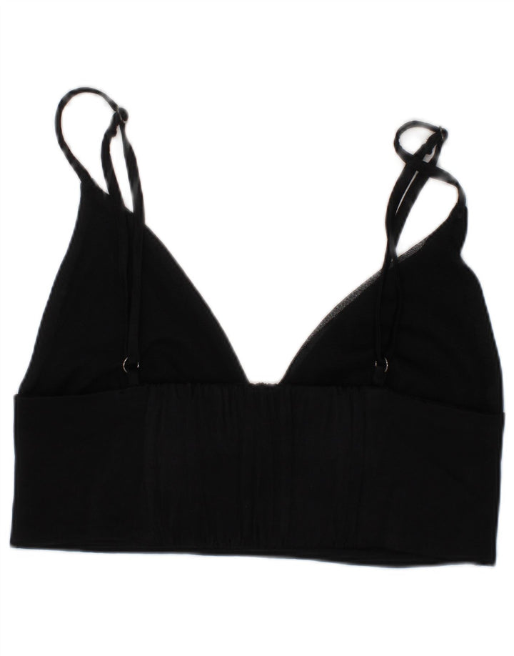 Zara Mujer Bra Crop Top Small Negro