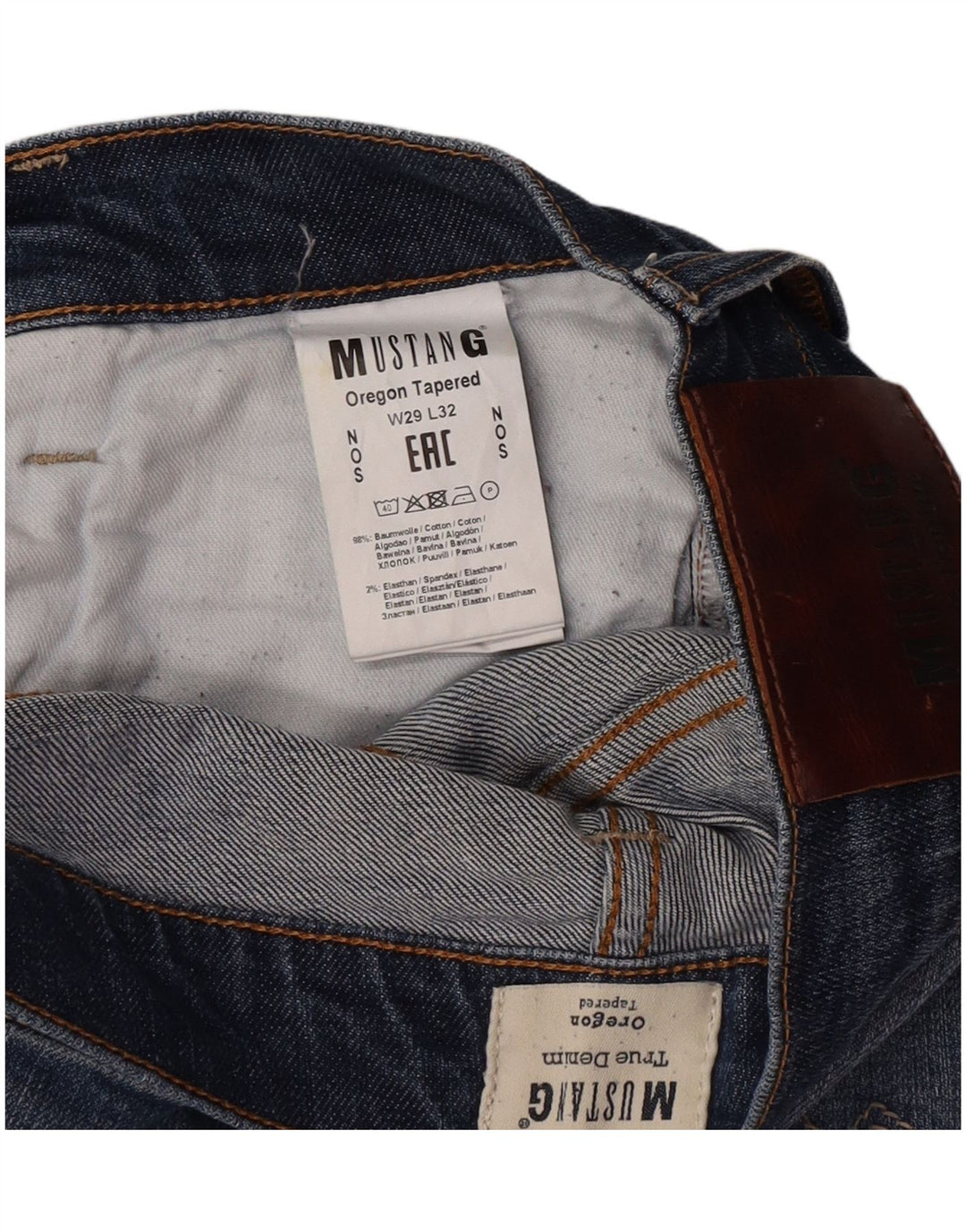 Vaqueros Mustang Mujer Slim W29 L32 Algodón Azul