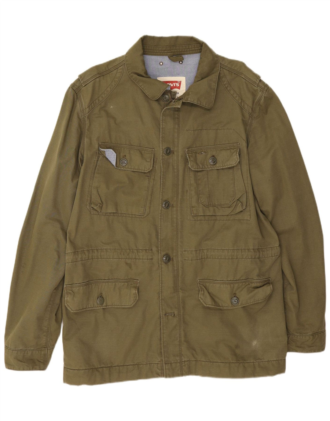 Levi's Chaqueta utilitaria para hombre UK 42 XL Algodón caqui