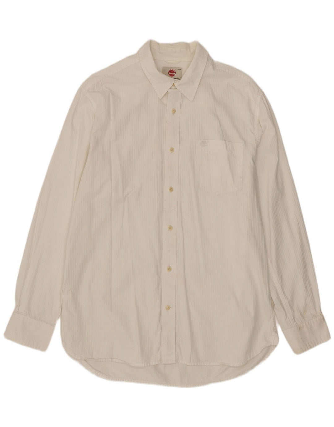 TIMBERLAND Camisa Regular Fit para Hombre Algodón Blanco Grande