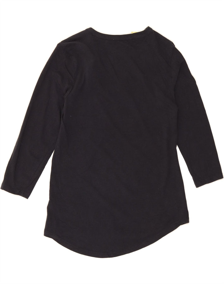 MICHAEL KORS Womens Top 3/4 Sleeve UK 10 Small Black Cotton Vintage Michael Kors and Second-Hand Michael Kors from Messina Hembry 