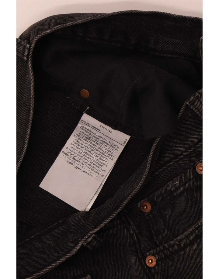 Vaqueros rectos vintage para mujer W30 L25 Algodón negro