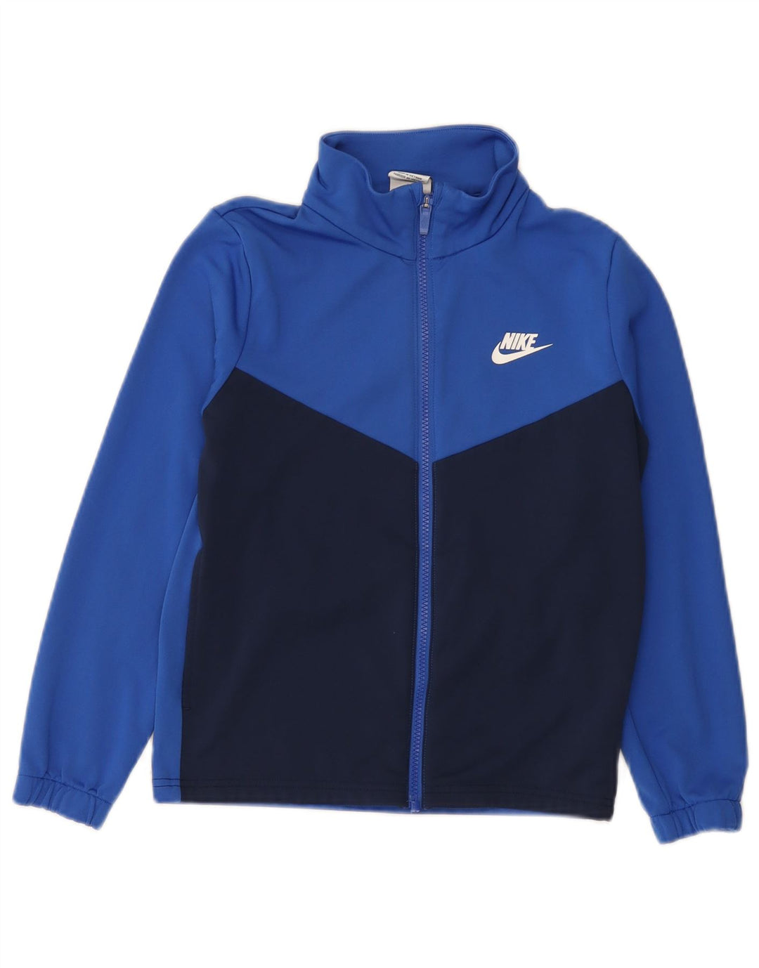 Nike - Chaqueta de chándal con gráfico para niños, 10-11 años, color azul medio