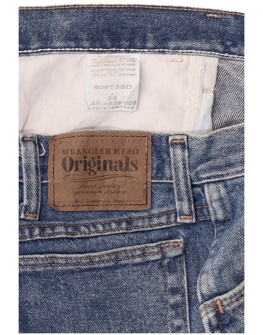 Wrangler Pantalones cortos vaqueros de mezclilla para mujer W34 Algodón azul grande