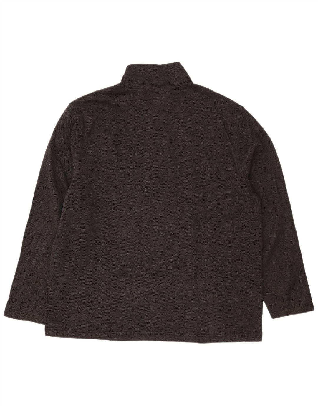 IZOD Sudadera con cuello y botones para hombre Jersey XL Gris Espiga Poliéster
