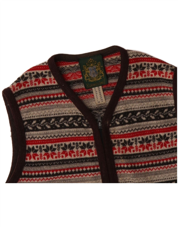 HAMMERSCHMID Suéter cárdigan para mujer Reino Unido 12 Medio Multicolor Fair Isle