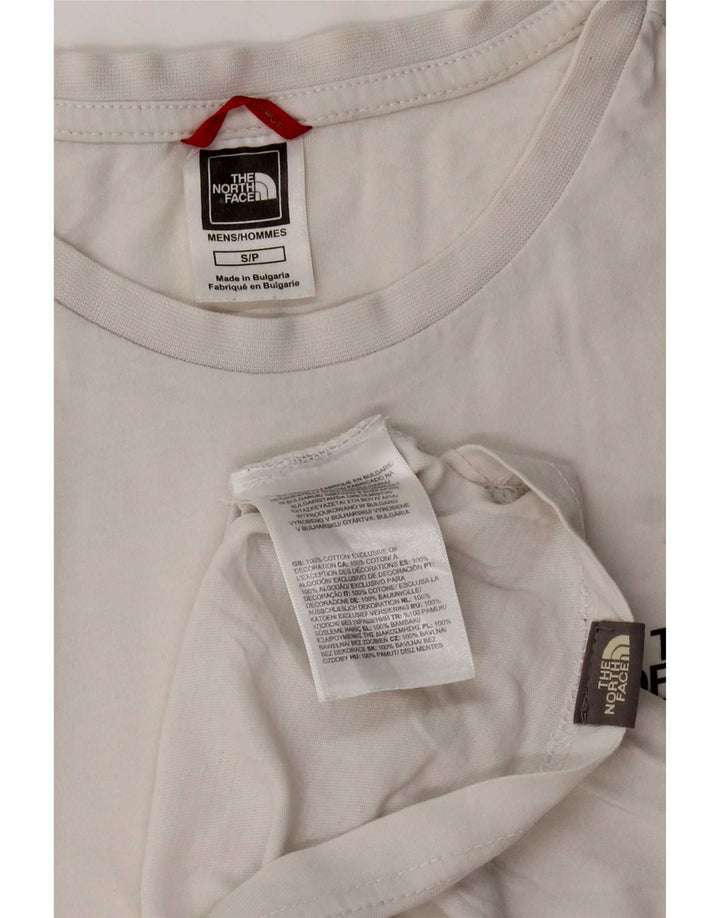 The North Face - Camiseta para hombre, talla pequeña, algodón blanco