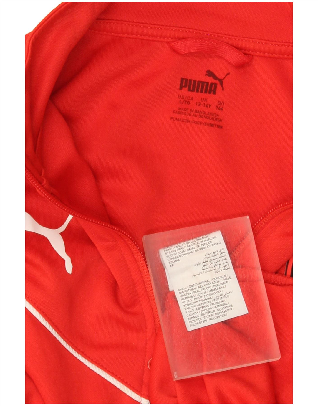 Puma Chaqueta de chándal AC Milan para niño 13-14 años Rojo Poliéster