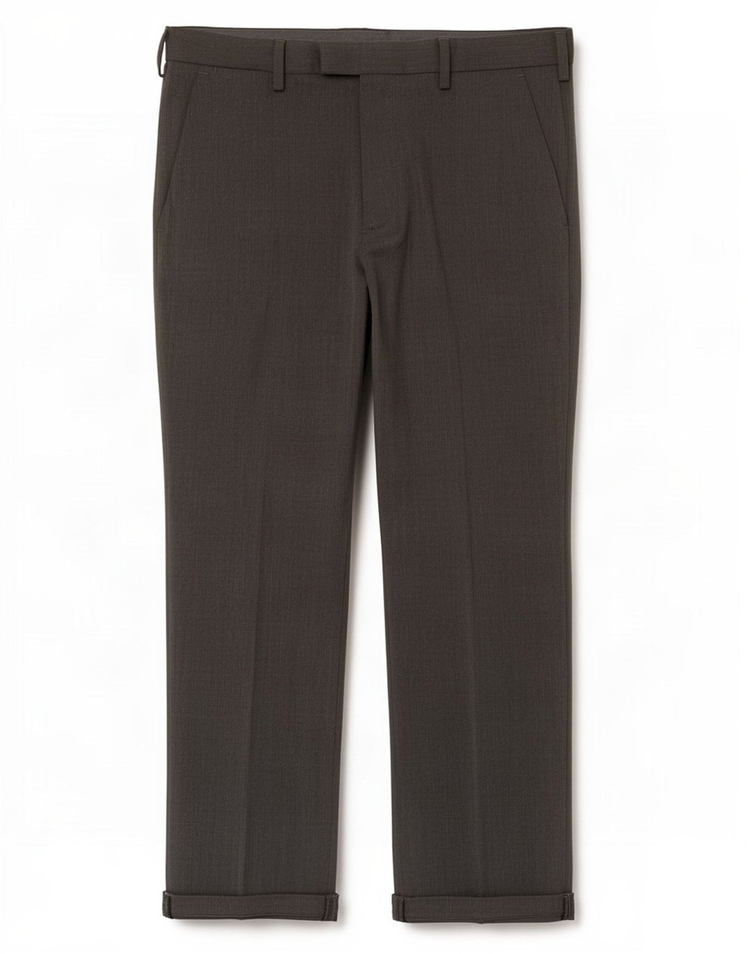Marks & Spencer Pantalón de traje de corte regular para hombre W36 L29 Poliéster gris