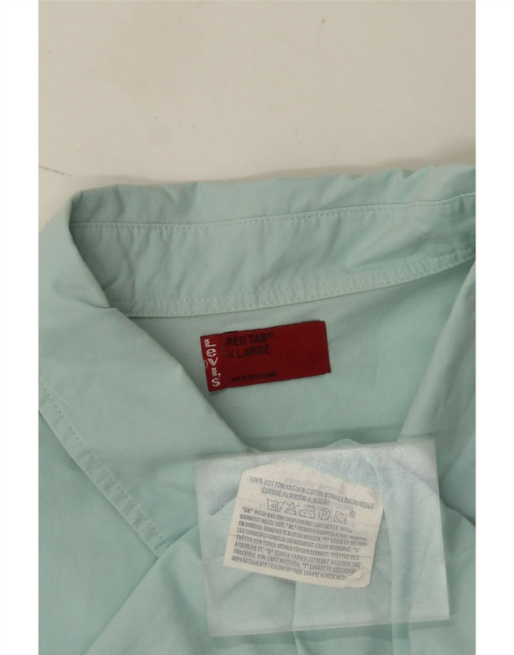 Camisa Levi's Hombre Manga Corta XL Algodón Azul