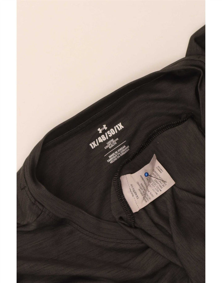 Camiseta Under Armour Hombre Top XL Poliéster moteado gris
