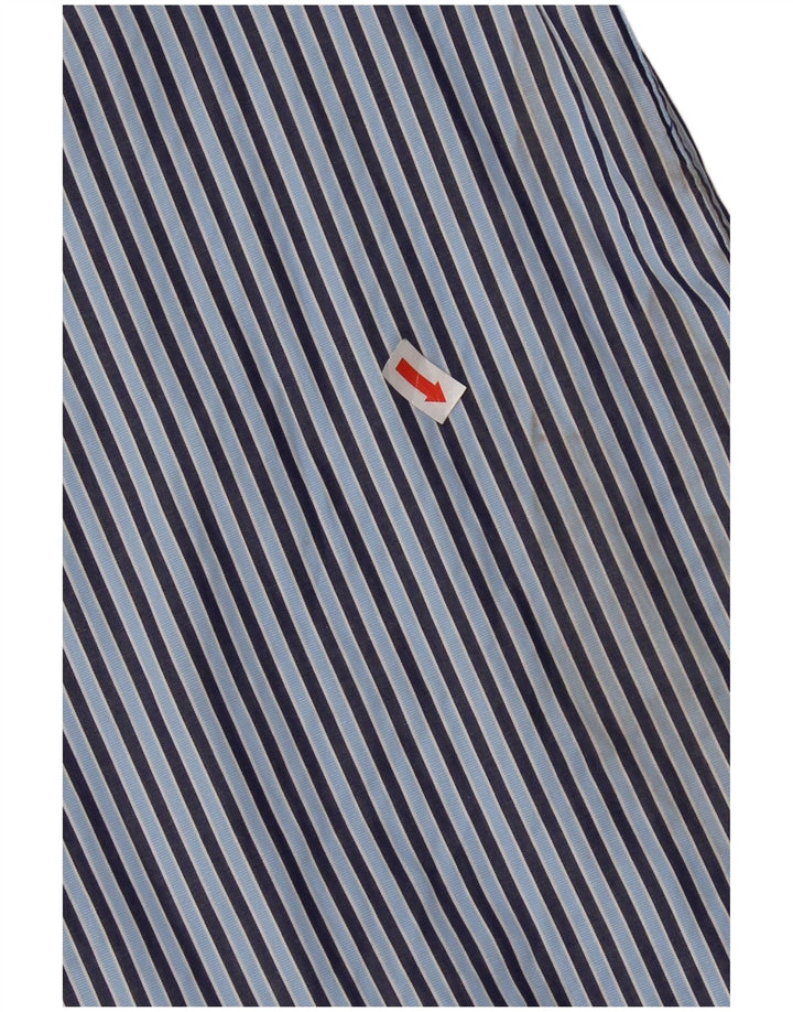 Camisa Gant Regular Fit De Algodón A Rayas Azul Medio |