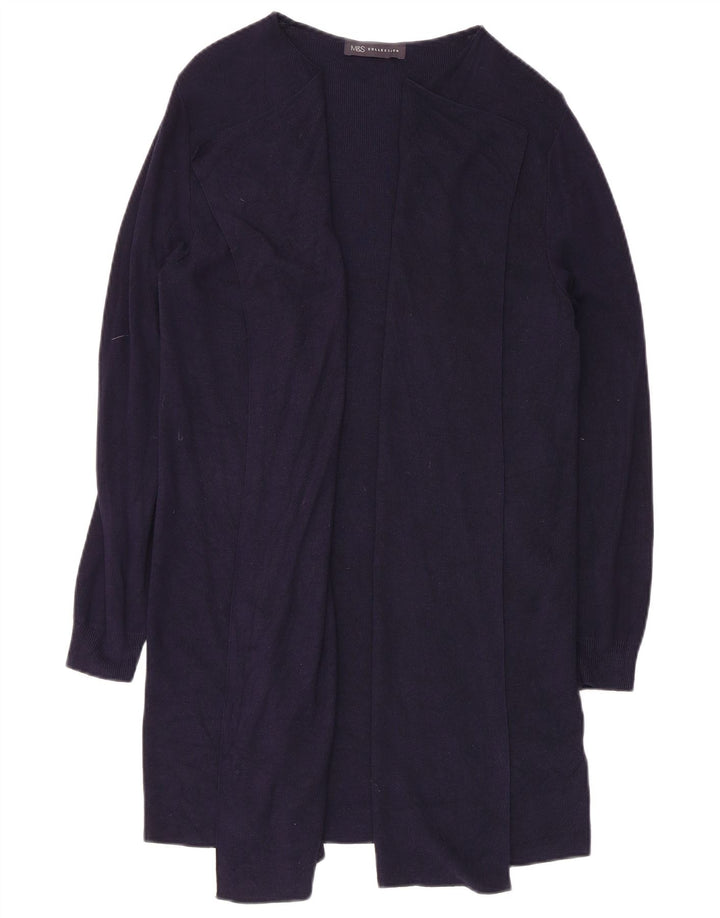 Marks & Spencer - Cárdigan largo para mujer, talla 40, tamaño mediano, azul marino