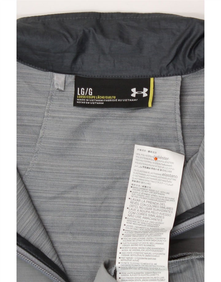 Under Armour Chaqueta de chándal holgada para hombre Poliéster gris grande